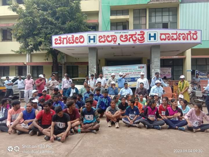 ಯುವಜನೋತ್ಸವದ ಅಂಗವಾಗಿ ಹೆಚ್.ಐ.ವಿ ಬಗ್ಗೆಅರಿವು ಮೂಡಿಸುವ ಉದ್ದೇಶದಿಂದ ಏರ್ಪಡಿಸಲಾದ ಮ್ಯಾರಥಾನ್ ಓಟ…