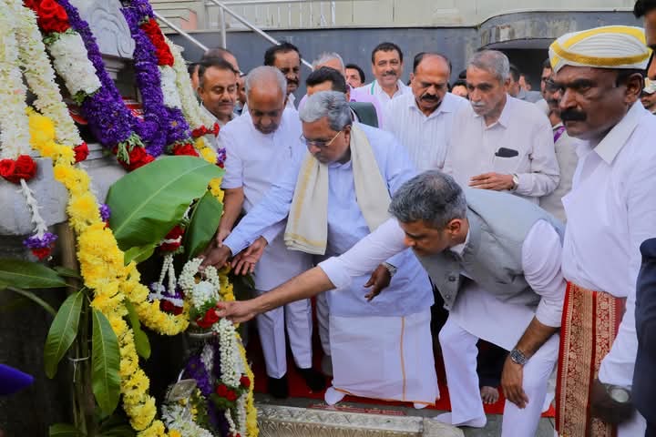 ಶ್ರೀ ಭಗಂಡೇಶ್ವರ ಹಾಗೂ ತಲಕಾವೇರಿ ದೇವಾಲಯಕ್ಕೆ ಭೇಟಿ ನೀಡಿಮುಖ್ಯಮಂತ್ರಿ ಅವರಿಂದ ವಿಶೇಷ ಪೂಜೆ